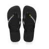 HAVAIANAS BRASIL LOGO 1069 black ciabatte uomo infradito gomma