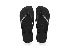HAVAIANAS BRASIL LOGO 1069 black ciabatte uomo infradito gomma
