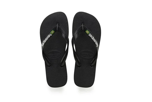 HAVAIANAS BRASIL LOGO 1069 black ciabatte uomo infradito gomma