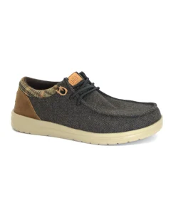 HEY DUDE WALLY GRIP WOOL brown marrone scarpe uomo sneakers lacci lana