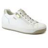 IGI&CO 7656500 bianco scarpe donna sneakers lacci pelle zip