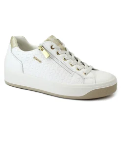 IGI&CO 7656500 bianco scarpe donna sneakers lacci pelle zip