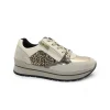 IGI&CO 6673866 viso beige scarpe donna sneakers lacci pelle camoscio maculato