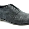 J.P. DAVID 477/8 antracite scarpe uomo pelle slipon senza lacci intagliato