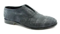 J.P. DAVID 477/8 antracite scarpe uomo pelle slipon senza lacci intagliato