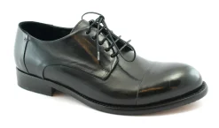J.P. DAVID 36526/7 nero scarpe uomo pelle derby puntale elegante made in Italy