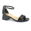 KEYS 7900 black nero scarpe donna sandalo tallone chiuso cinturino