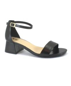 KEYS 7900 black nero scarpe donna sandalo tallone chiuso cinturino