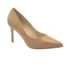 KEYS 8440 cipria scarpe donna decolletè pelle tacco 8 punta