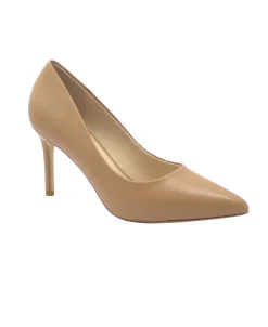 KEYS 8440 cipria scarpe donna decolletè pelle tacco 8 punta
