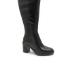 KEYS 9982 dark brown marrone stivali donna zip tacco