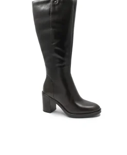 KEYS 9982 dark brown marrone stivali donna zip tacco