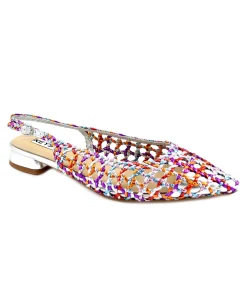 KEYS 10663 multicolore scarpe donna ballerina intreccio punta cinturino