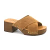 LATIKA A24617 brasile cuoio scarpe sandali donna zoccoli ciabatta pelle
