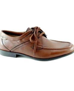 LION 20684 tabacco marrone scarpe uomo lacci seta versilia antistatiche pelle