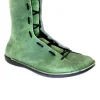LOINTS OF HOLLAND 682060271 natural jade verde donna scarponcino lacci camoscio