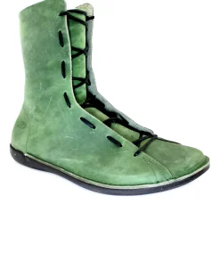 LOINTS OF HOLLAND 682060271 natural jade verde donna scarponcino lacci camoscio