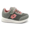 LOTTO 216892 EVOBREEZE grigio rosa scarpe bambina sneakers ginnastica strappo + elastici