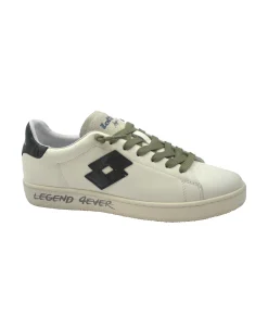LOTTO LEGGENDA 220320 white bianco scarpe uomo sneakers lacci pelle