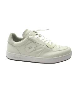 LOTTO LEGGENDA 218715 white bianco scarpe uomo sneakers lacci pelle