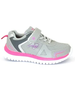 MADIGAN KICK grey grigio rosa scarpe bambina ginnastica sneakers strappo + elastici