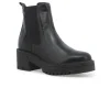 MELLUSO 018869 nero scarpe donna stivaletti beatles elastico