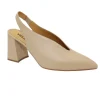 MELLUSO D174 nude cipria scarpe donna decolletè punta tacco tallone aperto pelle