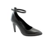 MELLUSO E5055F nero scarpe donna decolletè punta tacco cinturino caviglia