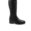 MELLUSO K91854 nero stivale donna pelle cerniera elastico