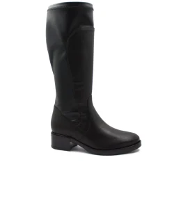 MELLUSO K91854 nero stivale donna pelle cerniera elastico