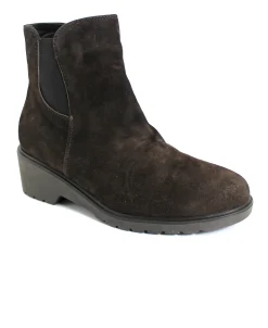 MELLUSO R35600W moro scarpe donna stivaletti zip pelle tacco