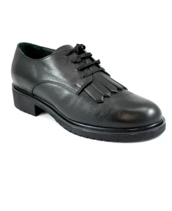 MELLUSO R35503W nero scarpe donna inglesina pelle lacci