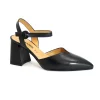 MELLUSO V412W nero scarpe donna sandalo décolleté tacco alto punta cinturino