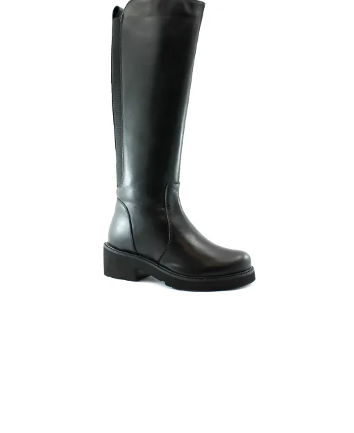 MELLUSO WALK 034305 nero stivale donna pelle cerniera elastico tacco