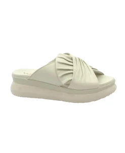 MELLUSO WALK K55158 crema bianco ciabatte donna pelle incrocio