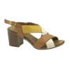 MELLUSO WALK K55163 cuoio scarpe donna sandalo tacco fibbia incrocio