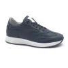 MELLUSO WALK U16255 jeans blu scarpe sneakers uomo lacci pelle