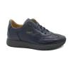 MELLUSO WALK U16252D blu scarpe sneakers uomo lacci pelle