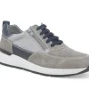 MELLUSO WALK U55267W grigio scarpe uomo sneakers lacci pelle