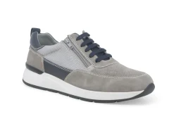 MELLUSO WALK U55267W grigio scarpe uomo sneakers lacci pelle