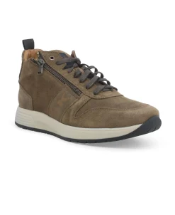 MELLUSO WALK U16253W steppa scarpe uomo sneakers lacci pelle zip