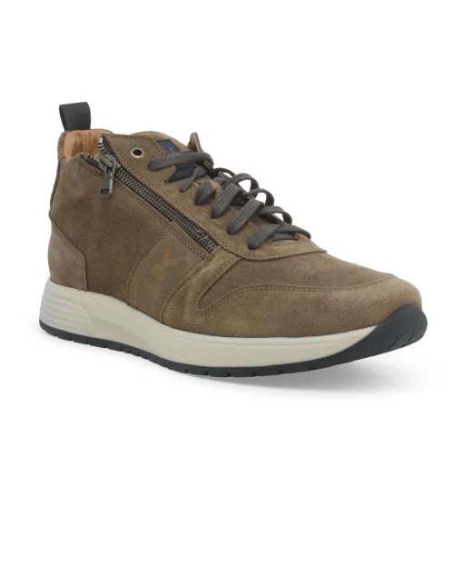 MELLUSO WALK U16253W steppa scarpe uomo sneakers lacci pelle zip