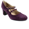 MELLUSO X5214W bordò scarpe donna decolletè scamosciato cinturini tacco grosso