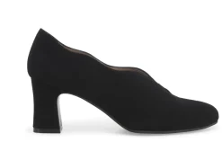 Mocassini Donna: Decollete donna in camoscio nero x5222