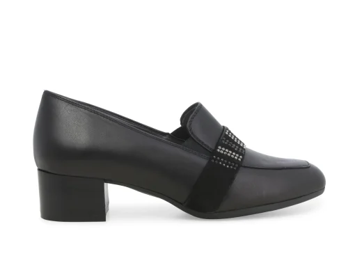 Mocassini Donna: Mocassino donna in pelle nero x5320w
