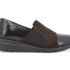 Mocassini Donna: Mocassino donna in vernice e camoscio marrone k55239w