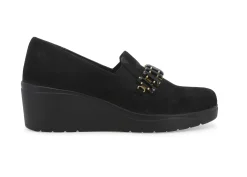 Mocassini Donna: Mocassino donna in camoscio nero k53005