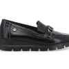 Mocassini Donna: Mocassino donna in vernice nero 055001