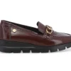 Mocassini Donna: Mocassino donna in vernice bordo 055001