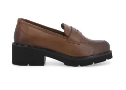 Mocassini Donna: Mocassino donna in pelle cuoio 034327